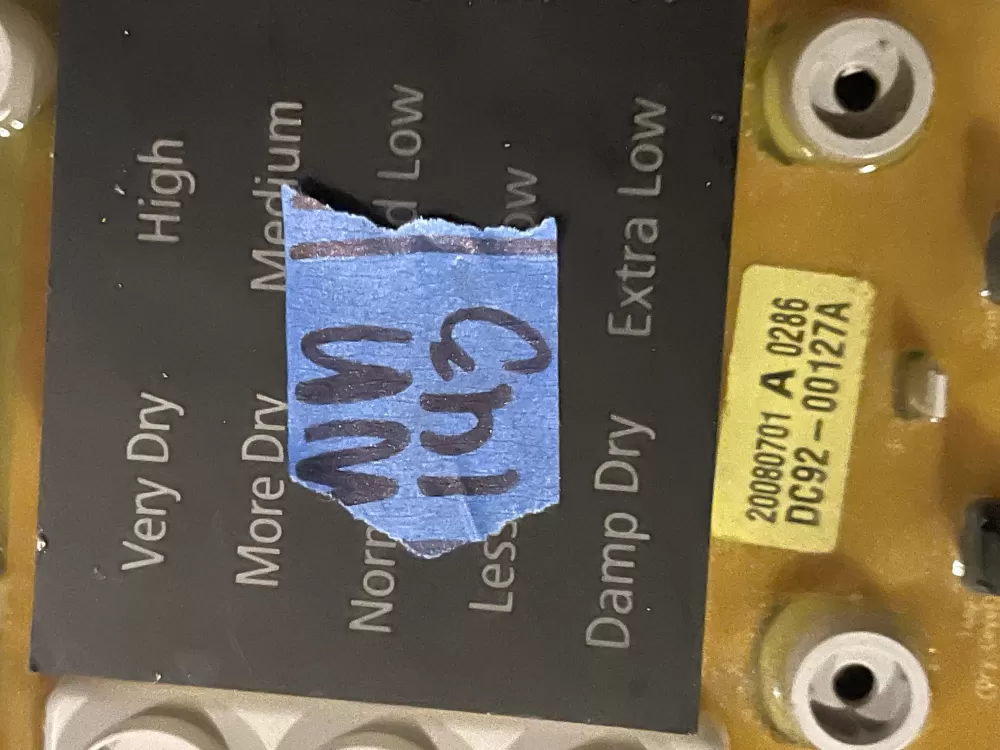 Samsung DC92 00127A Dryer Control Board AZ32448 | Wm143