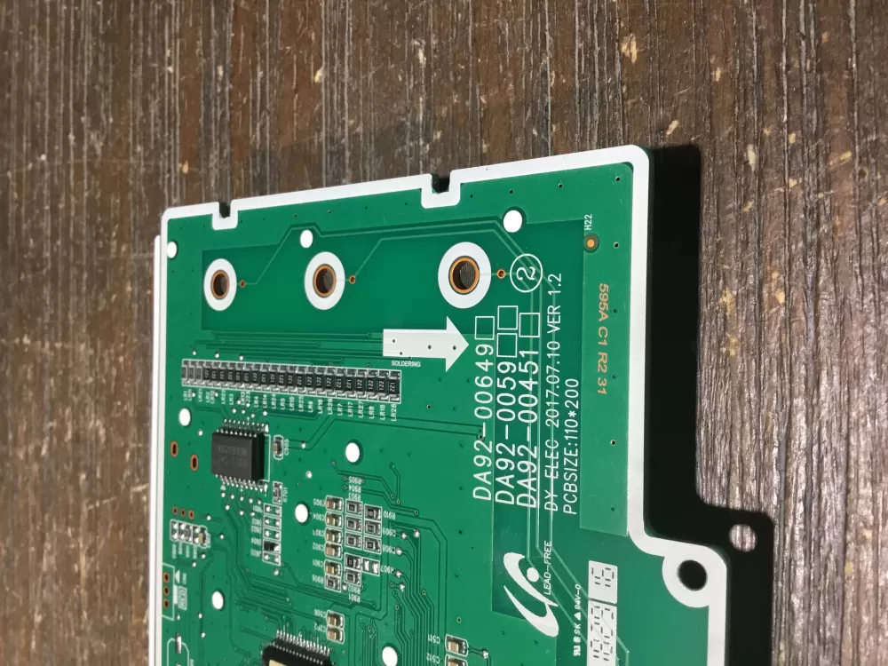 Samsung DA92 00649A Refrigerator Control Board Dispenser AZ59256 | NR2006