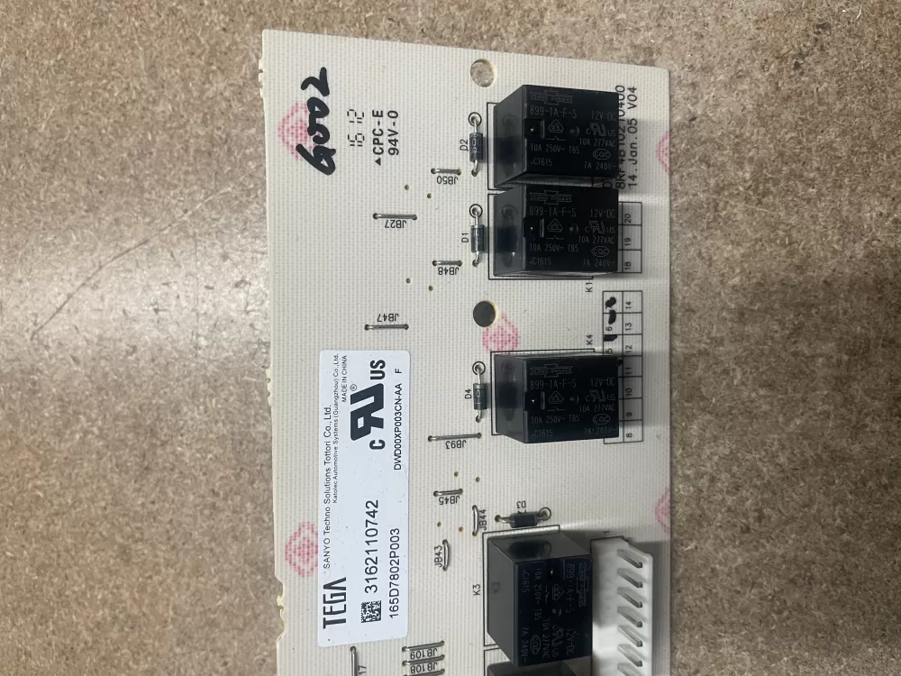 GE 165D7802P003 Dishwasher Control Board AZ19934 | KM1490