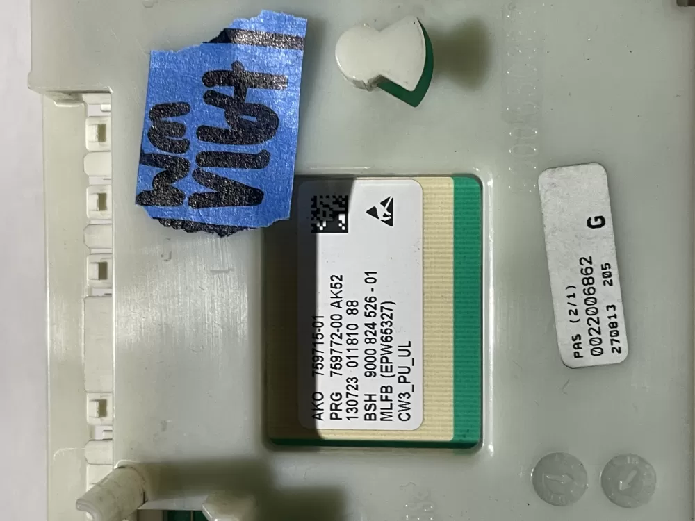 BOSCH 00746870 759715-01 9000824526-01 Washer Control Board AZ115282 | WMV164