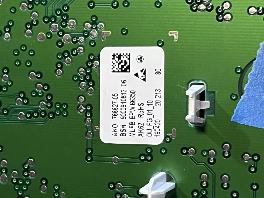 Bosch 9000910812 766627-12 EPW66350 Washer UI Control Board AZ48276 | JT118