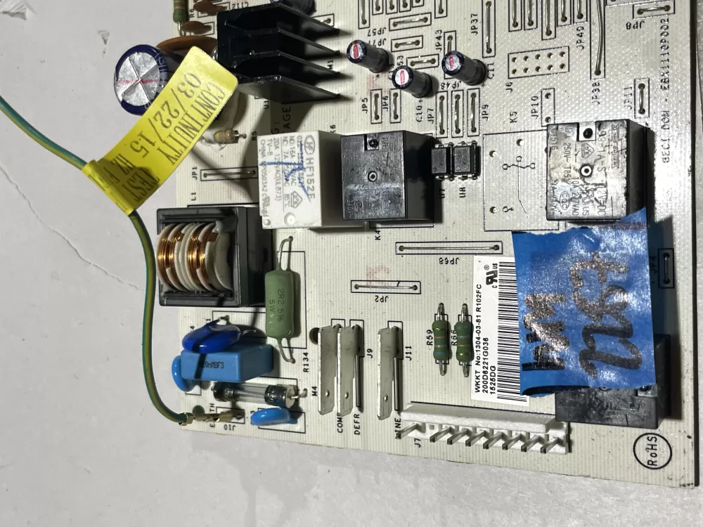 GE EBX1110P002 200D6221G036 Refrigerator Control Board AZ126372 | Wmv695
