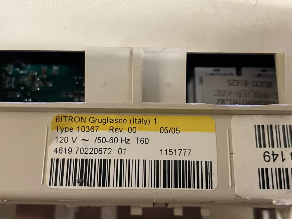 Genuine OEM Whirlpool Washer Control Board 461970220671 AZ102528 | Wmv198