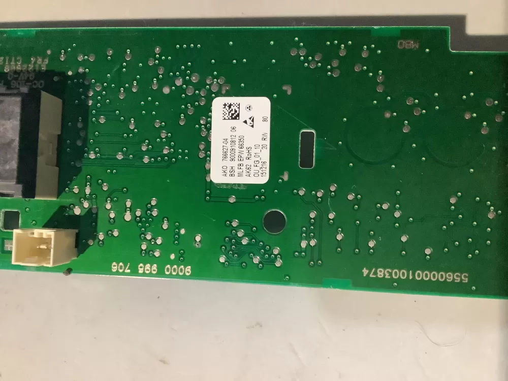 Bosch 9000910812 766627-04 EPW66350 Washer UI Control Board AZ117029 | BG2170