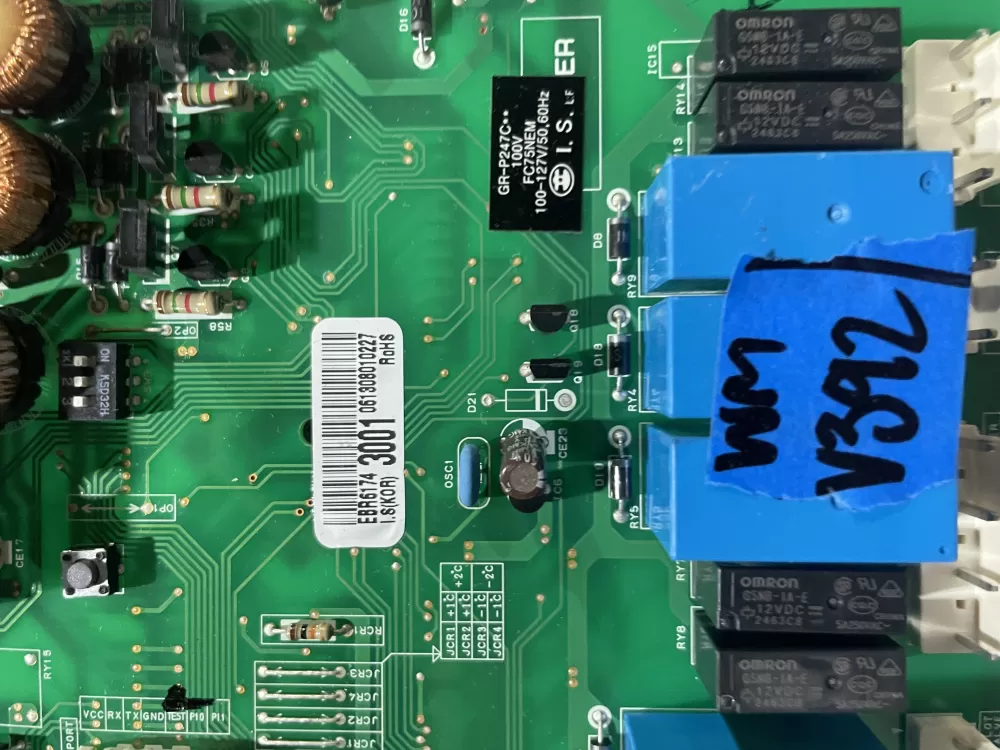 LG EBR61743001 Refrigerator Control Board AZ166500 | Wmv392