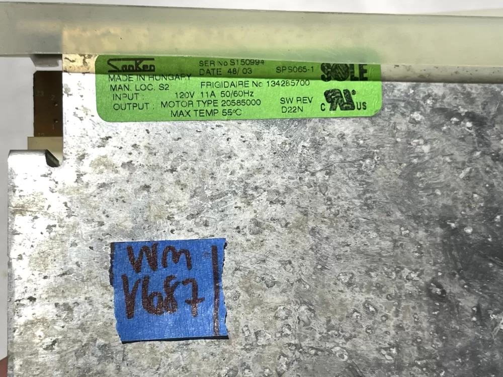 Frigidaire 134285700 Motor control board AZ118058 | Wmv687