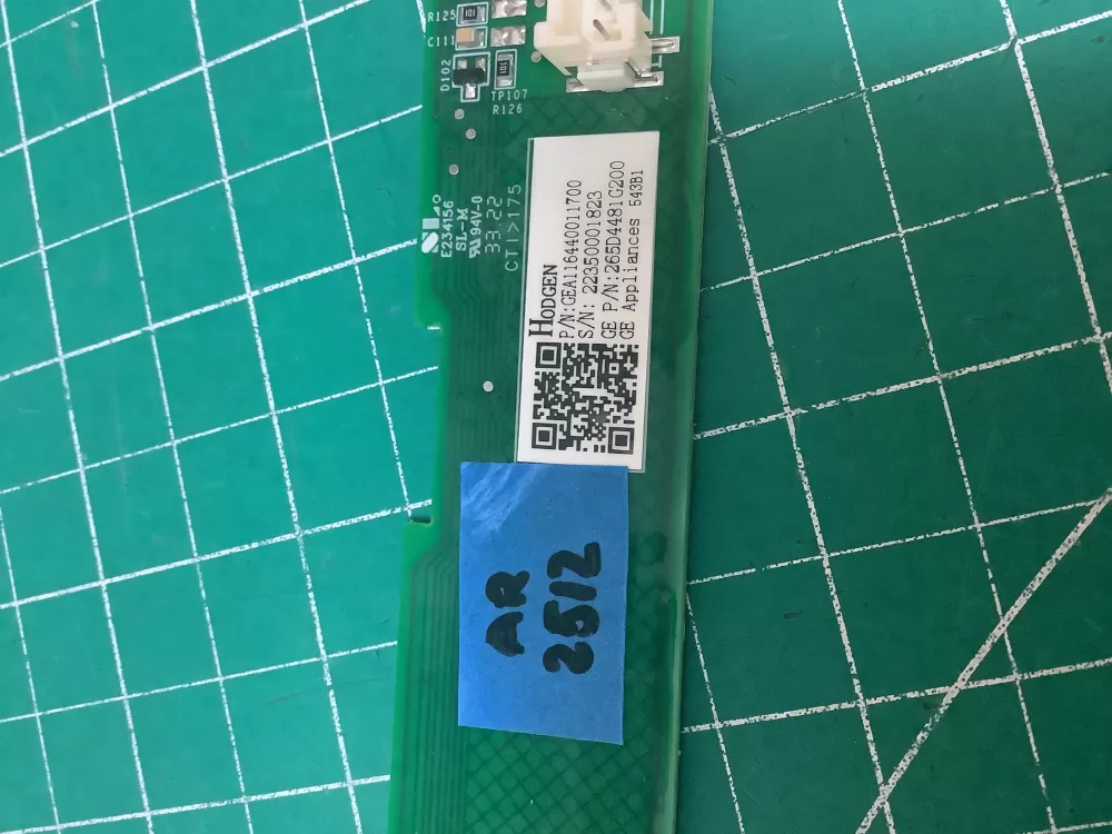 GE 265D4481G200 GEA116440011700 Dishwasher Control Board AZ227121 | AR2512