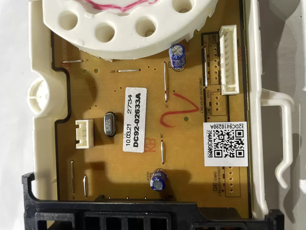 Samsung DC92 02633A Dryer Control Board Display AZ162081 | Wmv818