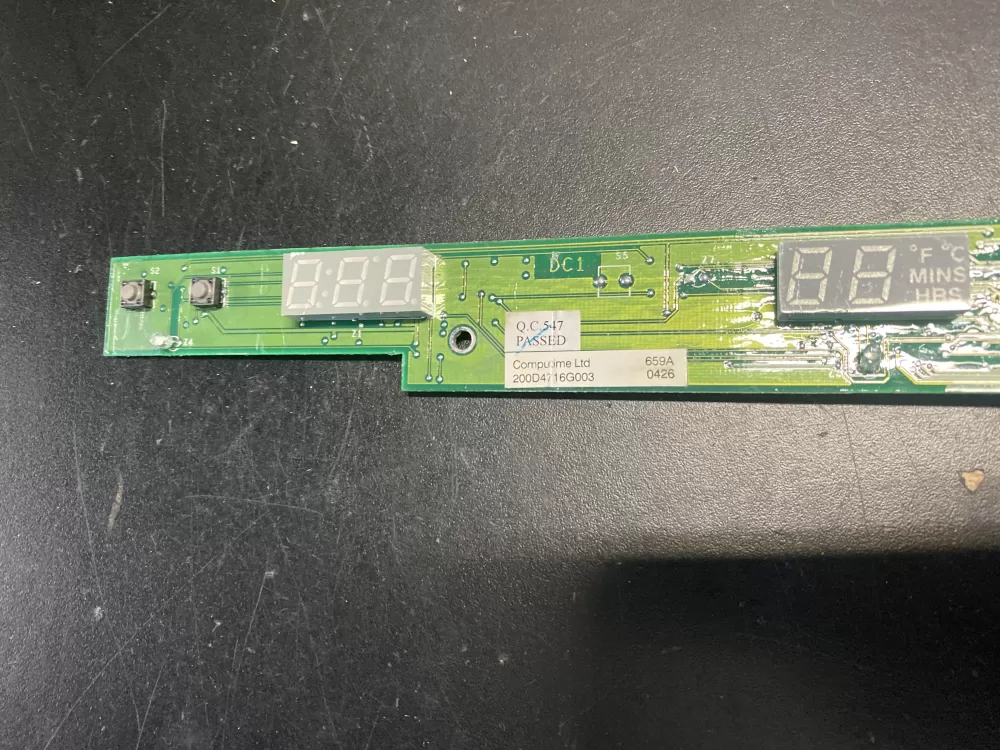 GE 200D4716G003 Refrigerator Control Board Display AZ12376 | BK1027