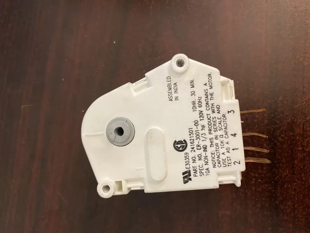 Frigidaire  Kenmore AP2111929 12762 215846602 00624728 00626234 00628510 00628518 0628510 08000559 08006054 08006992 08016919 08950148 215267800 215846605 215846606 240371001 241621501 3001671 3001701 3015909 3203657 4013391050 5300187484 5300628518 5301090474 5303203657 5303211155 5303211680 5303270622 5303275811 5303321133 5303321915 5304457327 5308006054 5308006992 624728 626234 628510 628518 8000559 8006054 8016919 8950148 C000062797 C62797 D007004112 DG187005 F000111695 G000187484 G172706 G174820 G186580 G187005 G187484 M1090167 M1090474 N8000559 R000900241 R000900764 R900241 PS423801 Refrigerator Defrost Timer