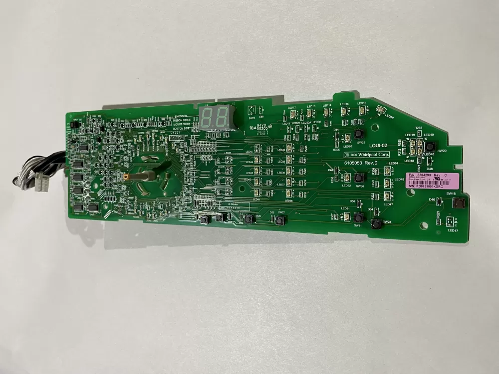 Whirlpool 8564293 8563974 Dryer Control Board