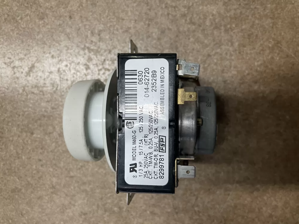 Whirlpool 8299781A WP8299781 AP6012589 909732 8299781 PS11745799 TEDX640PQ1 REX5634PQ0 REX6634RQ0 RED4340SQ1 REX6634RQ1 SEDX600JQ1 EED4300TQ0 EED4300SQ0 AED4370TQ0 Dryer Timer