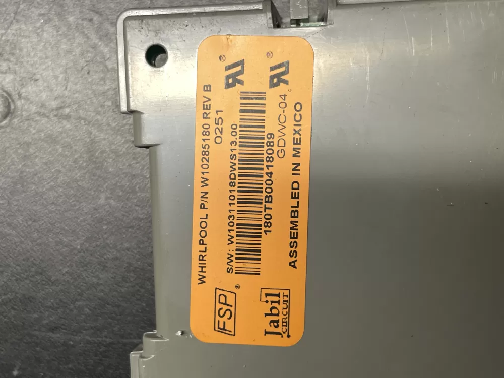 Whirlpool Maytag W10130967 Dishwasher Control Board AZ37041 | Wm363