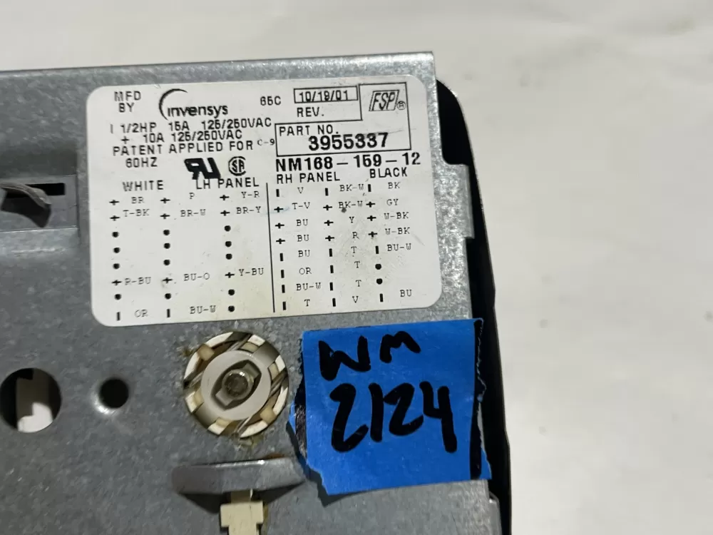 Kenmore AP6008957 3955337 WP3955337 PS11742098 Washer Timer AZ141331 | Wm2124
