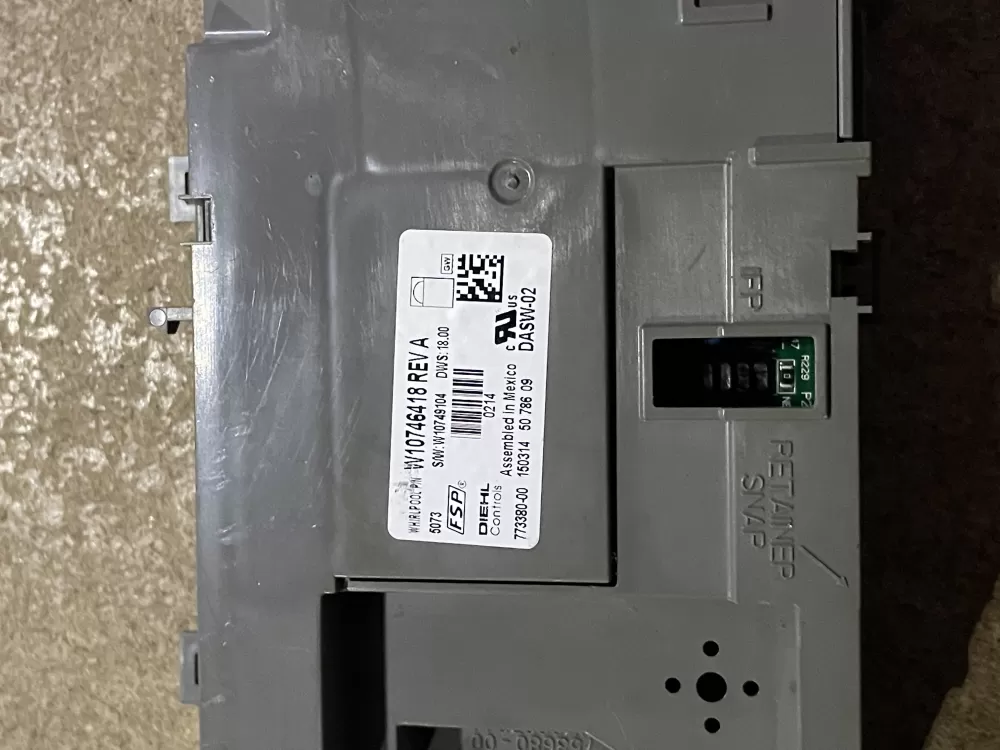 Whirlpool Kenmore W10746418 W10782663 Dishwasher Control Board AZ27340 | KM210