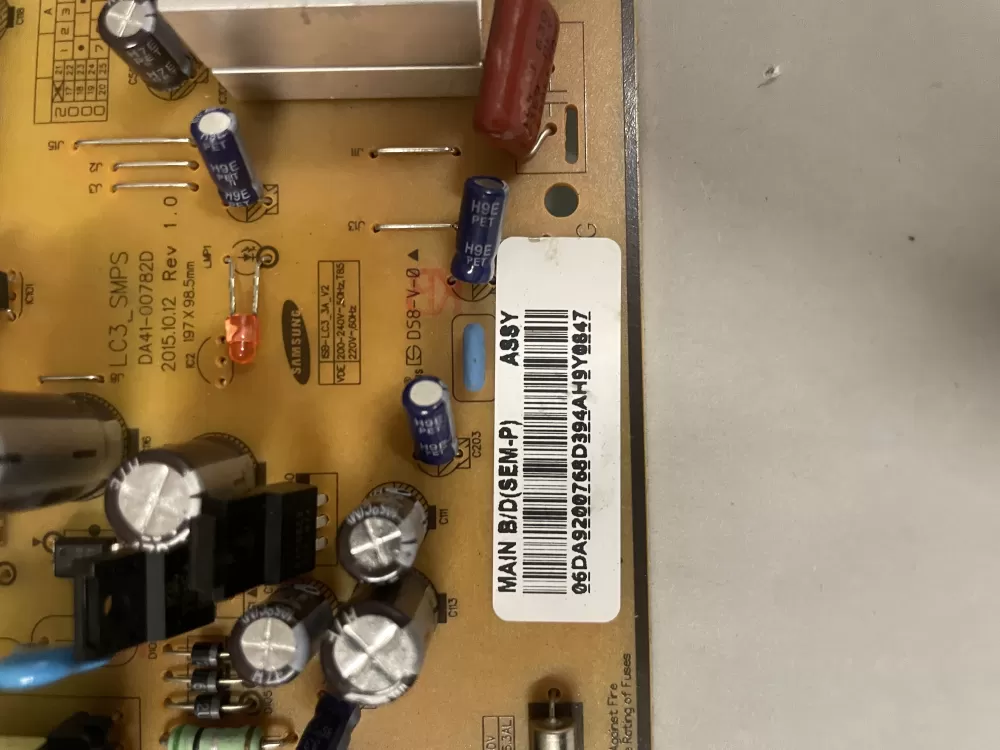 Samsung DA92 00768D Refrigerator Control Board Inverter AZ224246 | Wm961