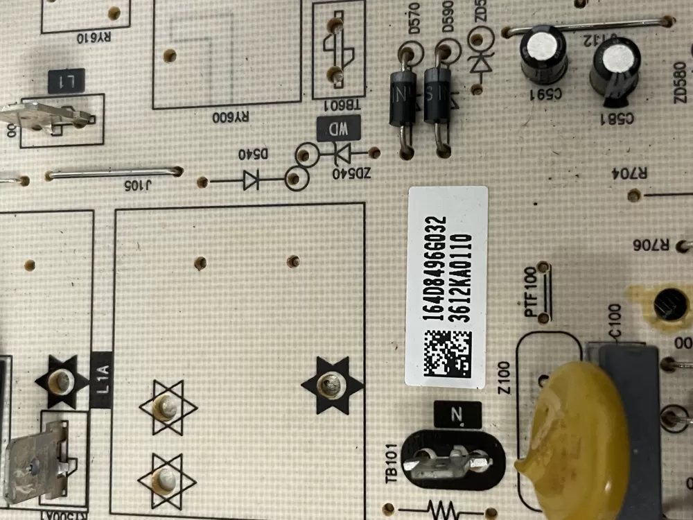 GE Oven 164D8496G022 Control Board - Graphite AZ52292 | Wm1894
