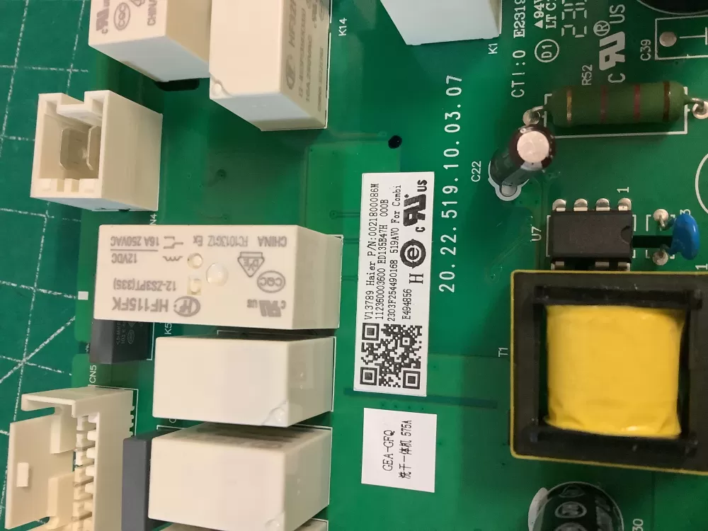 Haier GE Washer Control Board P/N 002180086MD AZ227830 | NR195