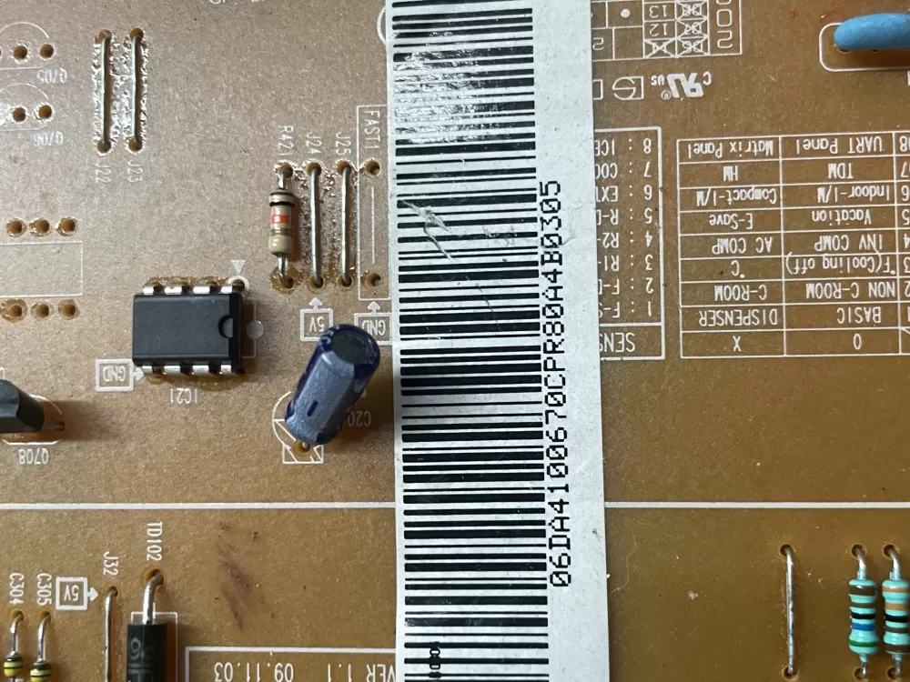 Samsung DA41-00670C DA41-00668A Refrigerator Control Board AZ22717 | WM1223