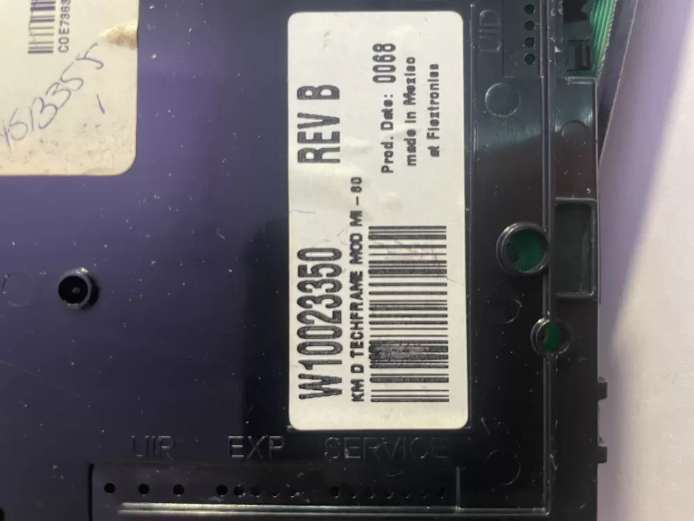 Kenmore W10023340 W10023350 Dryer Control Board Interface AZ197107 | Wm2726