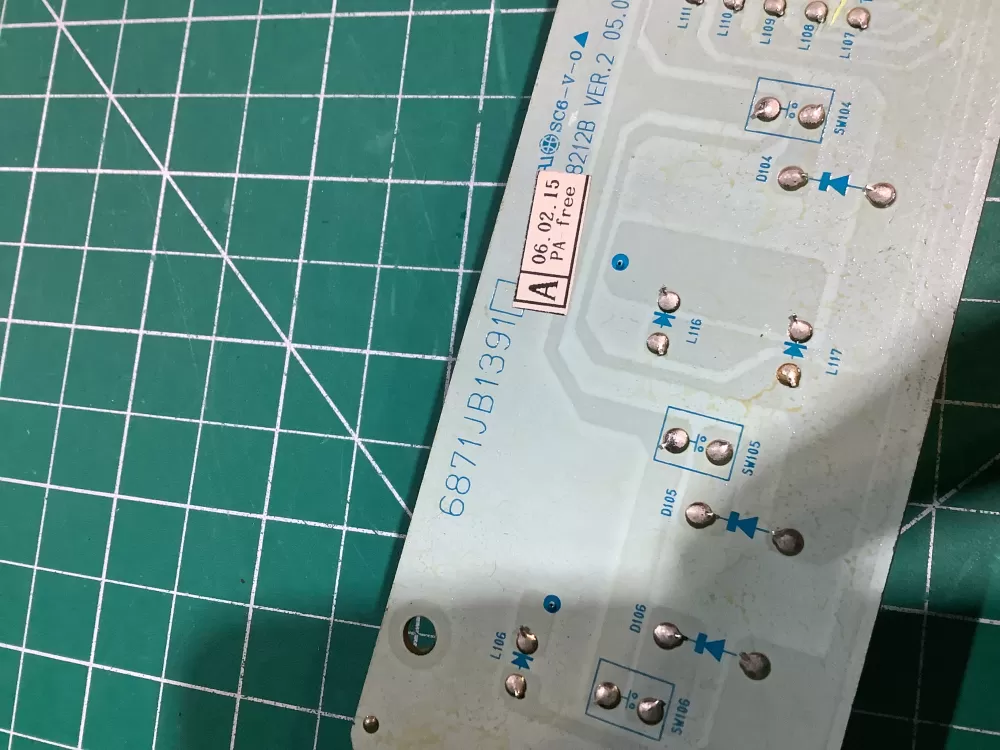 LG 6871JB1391A Refrigerator Control Board Display AZ151185 | NR1893