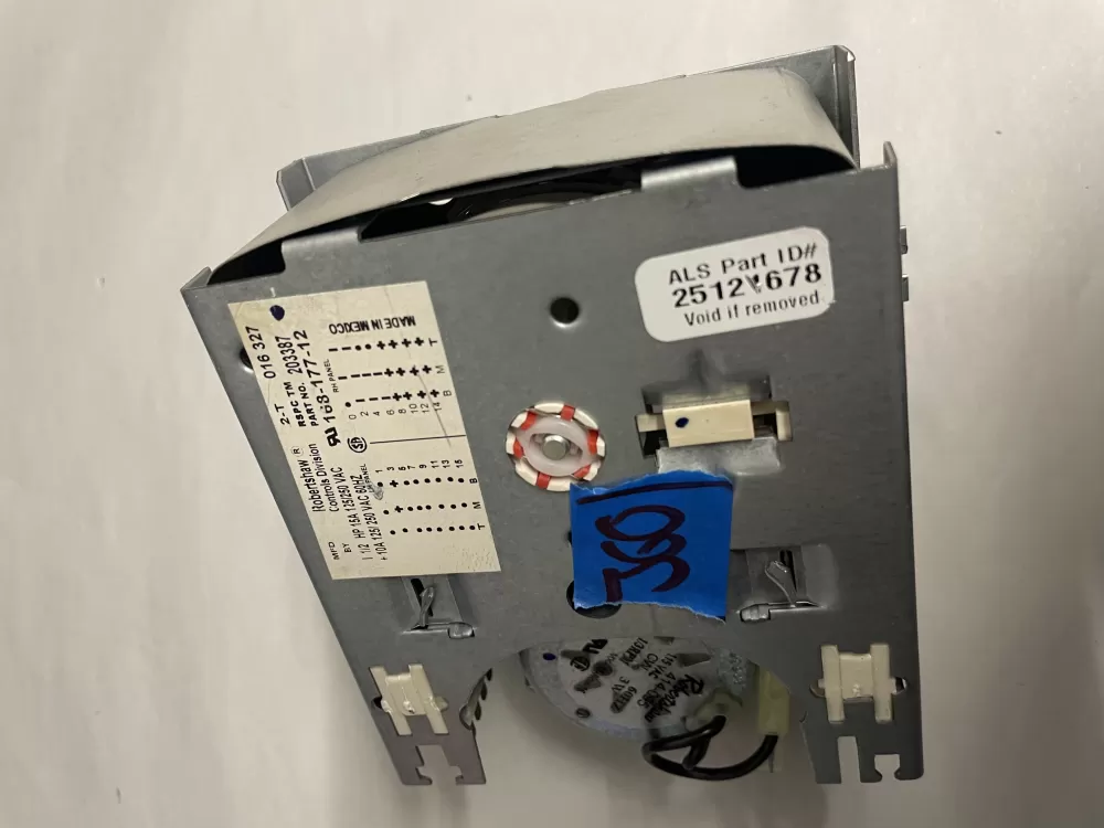 168 177 12 203387 Washer Robertshaw Timer AZ208568 | KM360