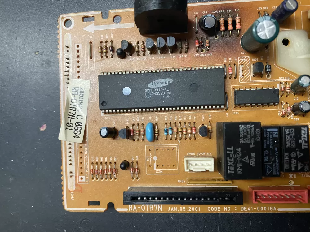 Samsung DE41-00016A Microwave Control Board AZ18668 | BK710