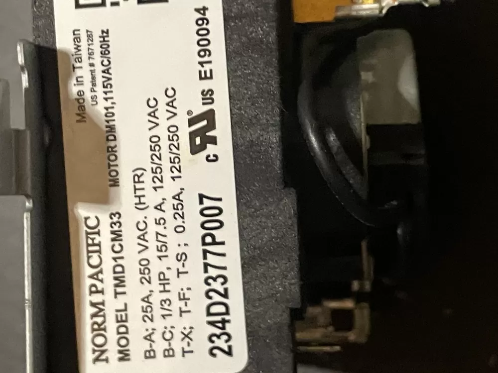 Hotpoint General Electric WE04X25586 234D2377P007 Dryer Timer AZ29418 | WM312