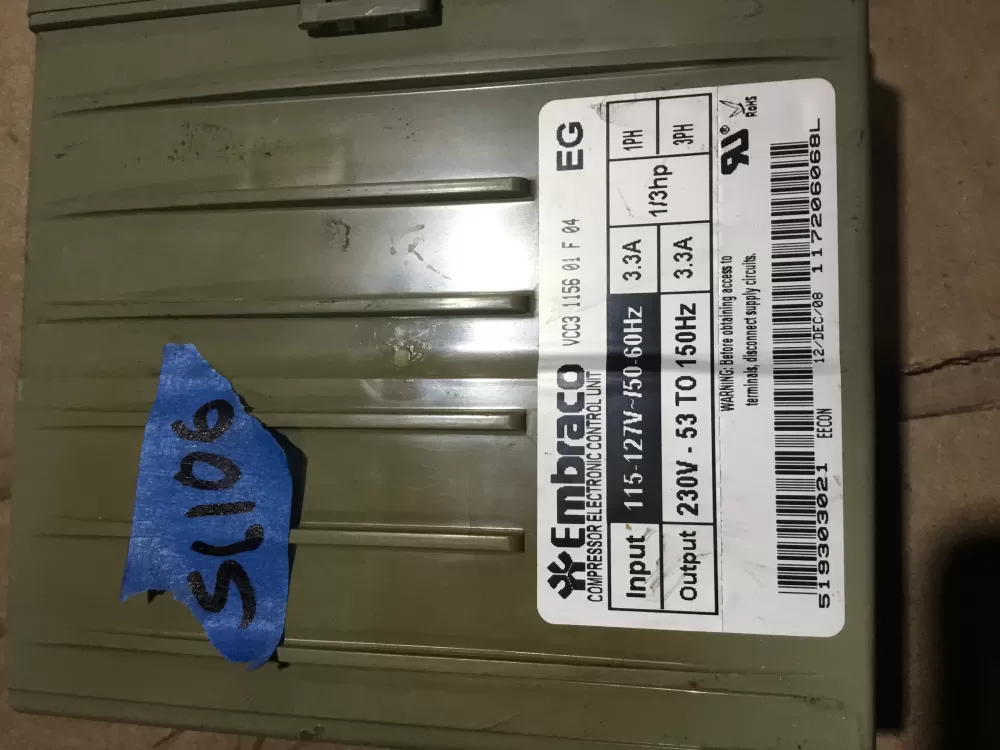 GE 519303021 Refrigerator Invter  Control Board AZ92247 | Sl106