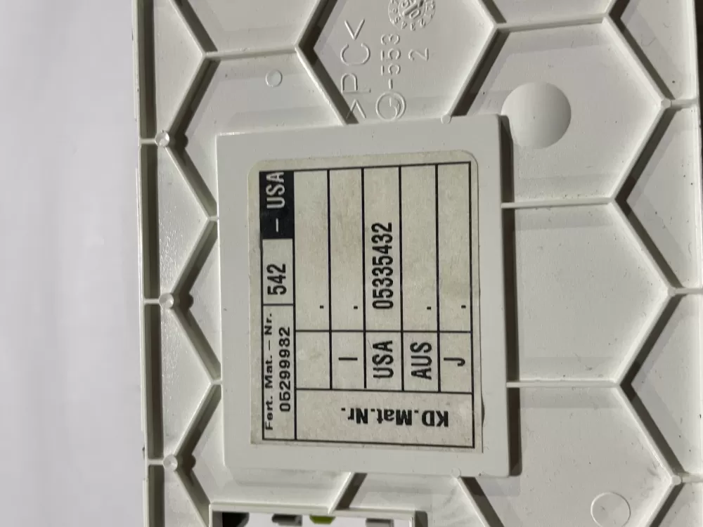 Miele Dishwasher Main Control Board 05335432 AZ187243 | Wm2081