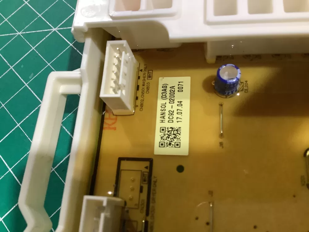 Samsung DC92 02002A Washer Control Board AZ143814 | NRV562