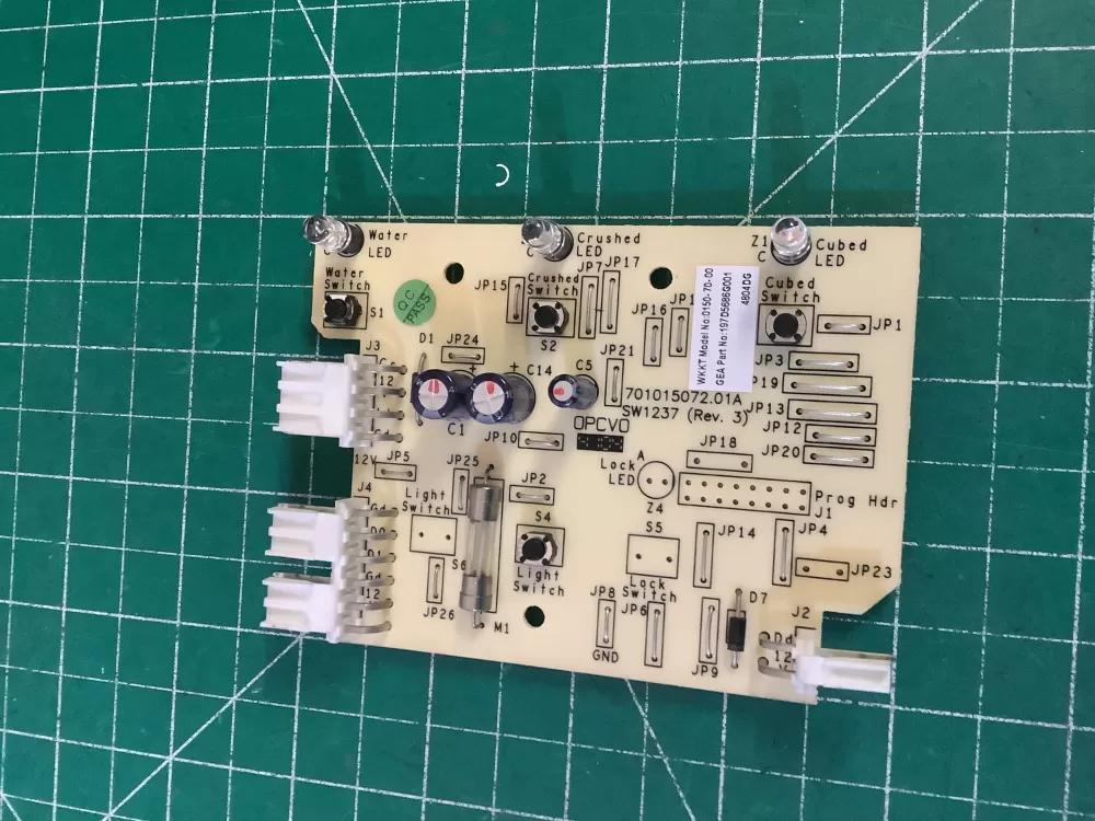 GE 197D5686G001 Refrigerator Control Board Dispenser