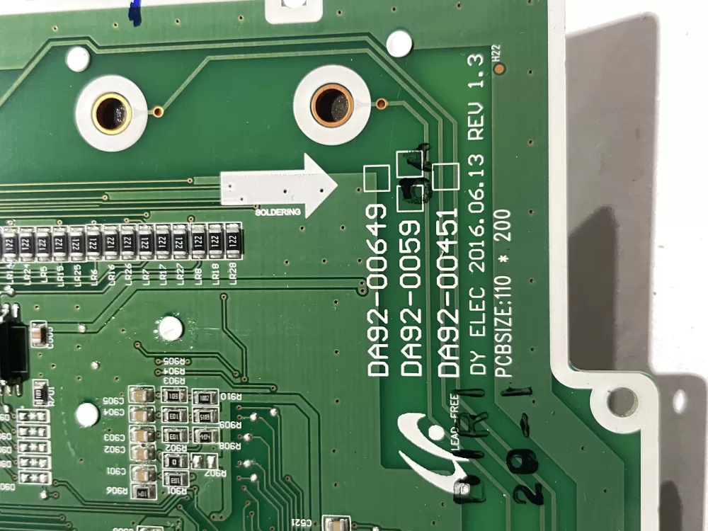 Samsung DA92-00596A Refrigerator Dispenser Control Board AZ184249 | Wm2504