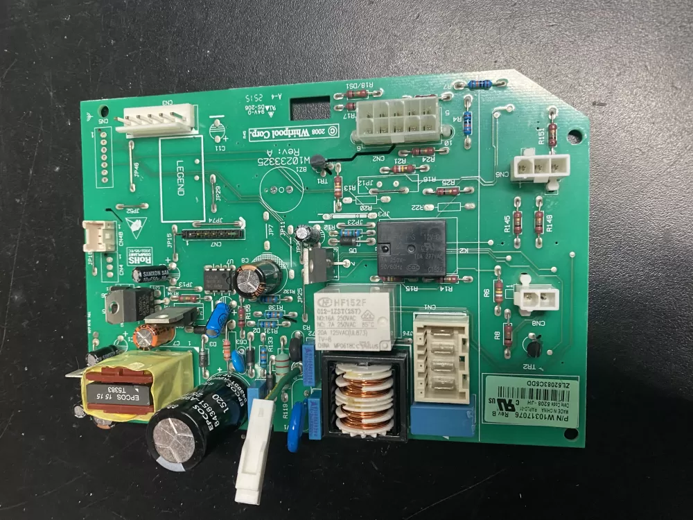 Whirlpool  KitchenAid  Kenmore  Jenn-Air AP6019378 W10205552 W10268635 W10317076 WPW10317076 PS11752684 Refrigerator Control Board