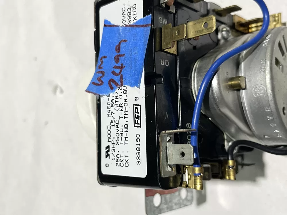 Kenmore 3391658 3398190 3398190R WP3398190 Dryer Timer AZ153383 | Wm2499