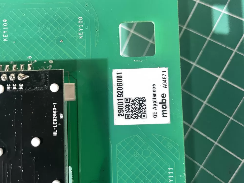 GE WH22X32885 Washer User Interface Control Board AZ197495 | Wmv895