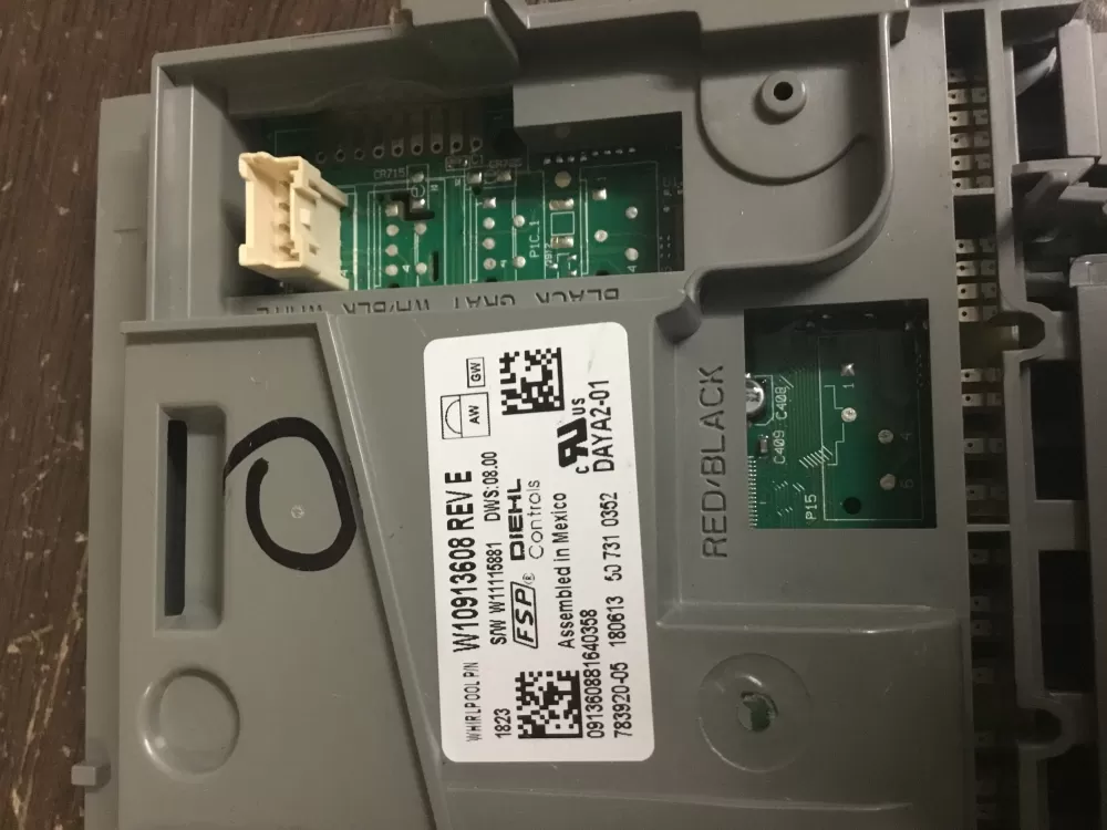 Whirlpool W10913608 W10913971 Dishwasher Control Board AZ19111 | NR62