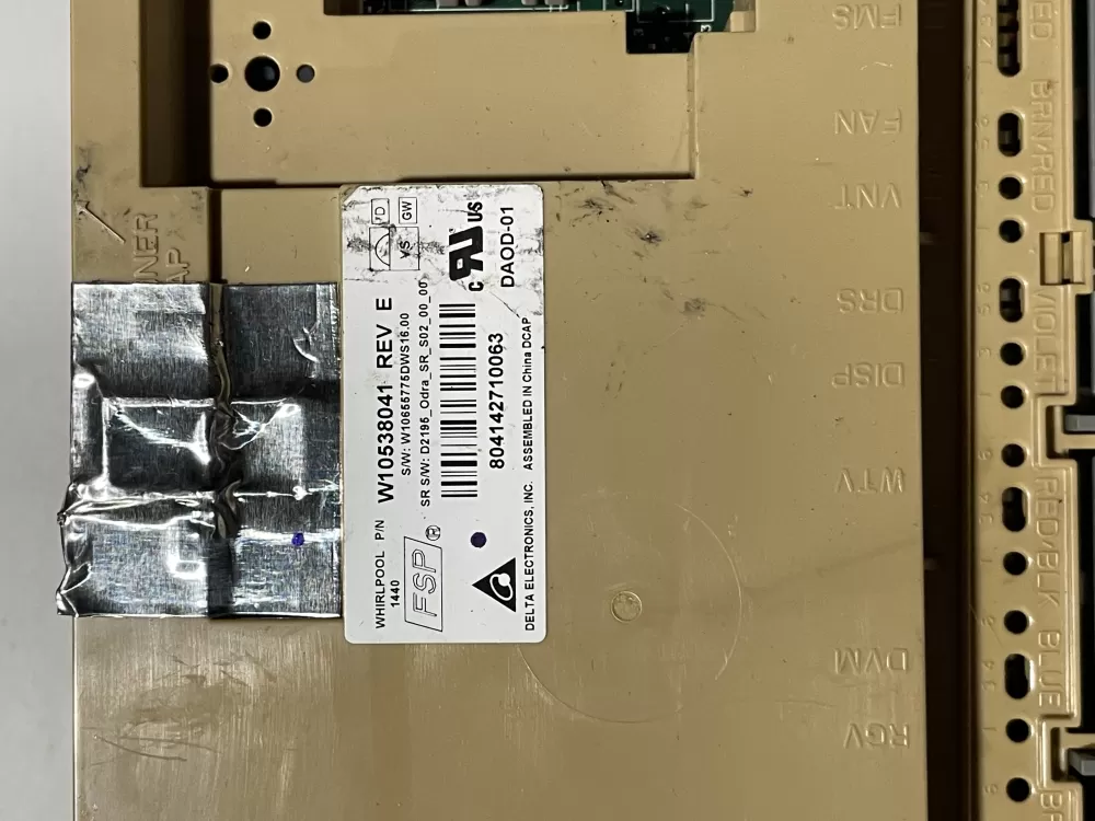 KitchenAid W10866116 Dishwasher Control Board AZ139578 | KM666