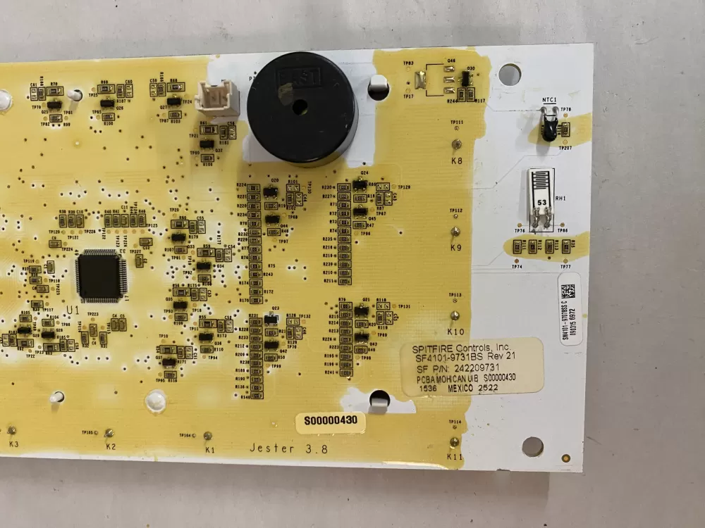 Frigidaire 242209731 Refrigerator Display Control Board AZ201047 | BK2574