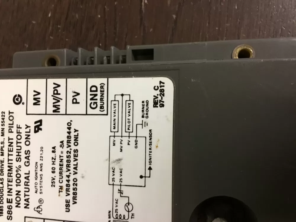 Honeywell 97-2817  S86E Honeywell