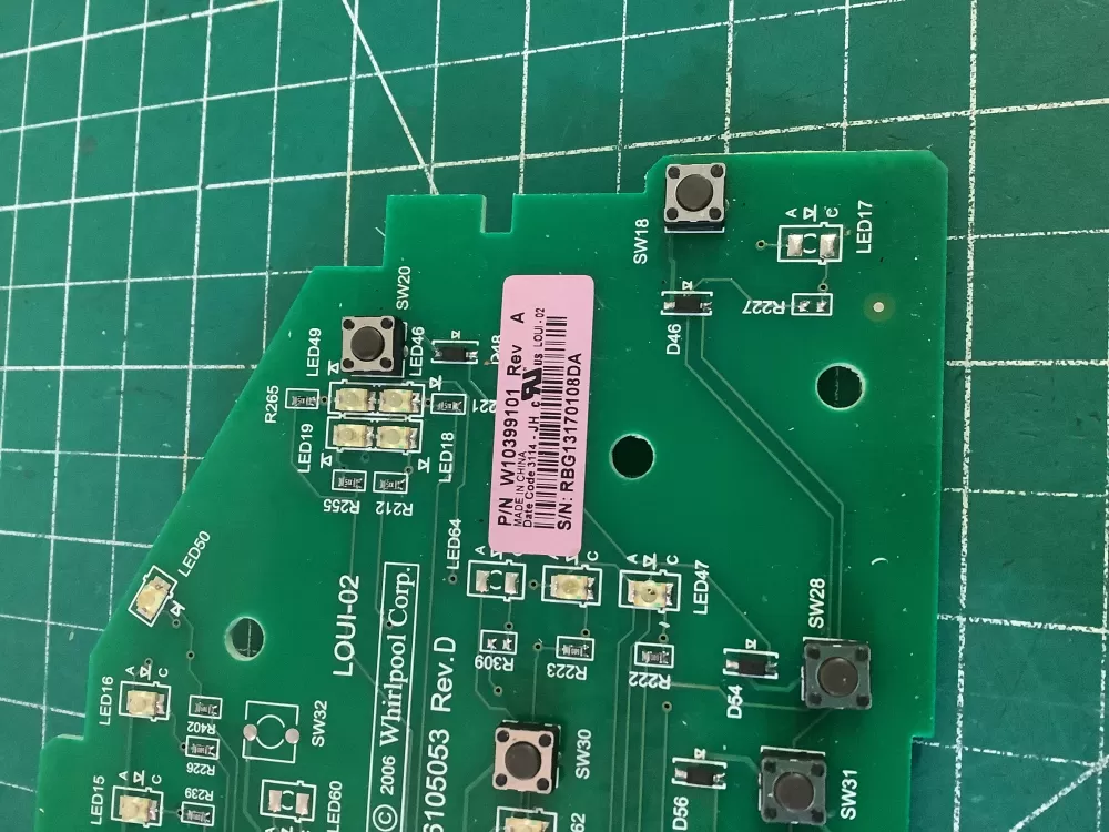 Whirlpool W10399101 Washer Control Board AZ203427 | NR327