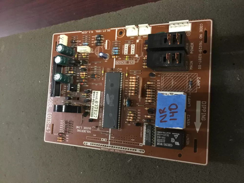 GE WB27X1045 WB27X996 76029-0287-00 Microwave Control Board AZ100697 | NR140