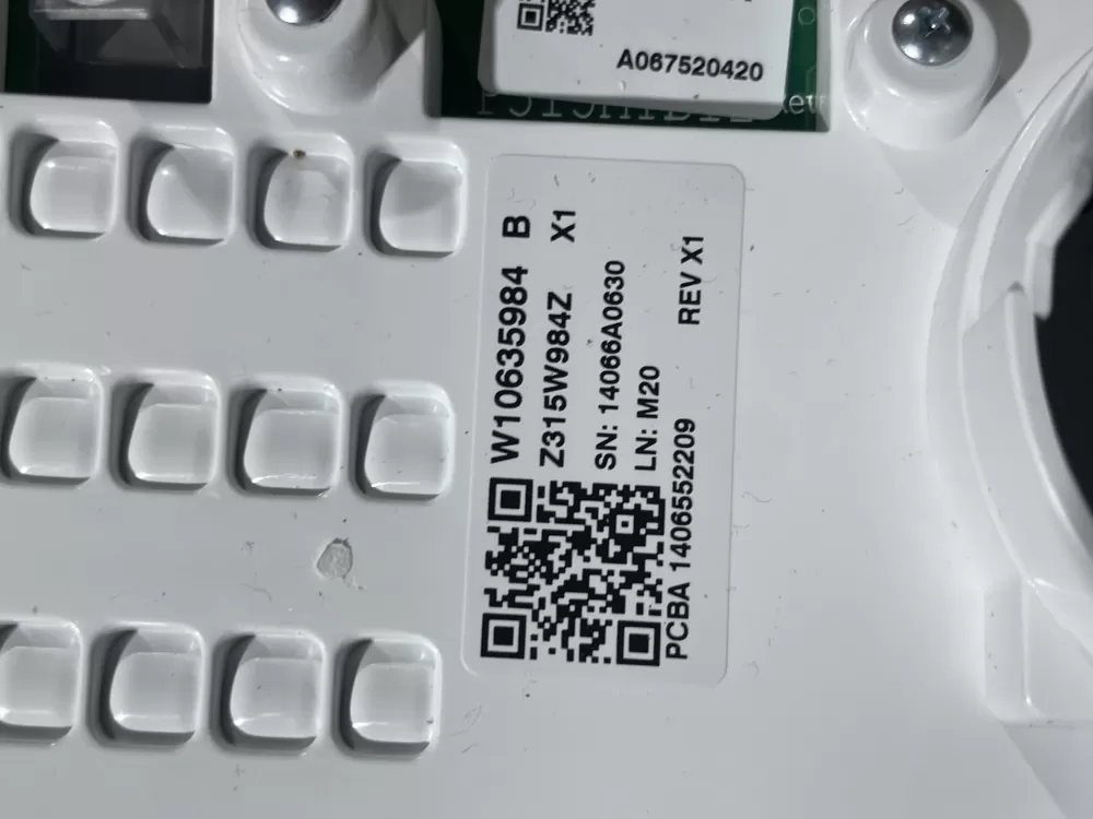 Whirlpool Maytag W10635984 W10587508 Washer Control Panel  AZ88666 | Wmv205