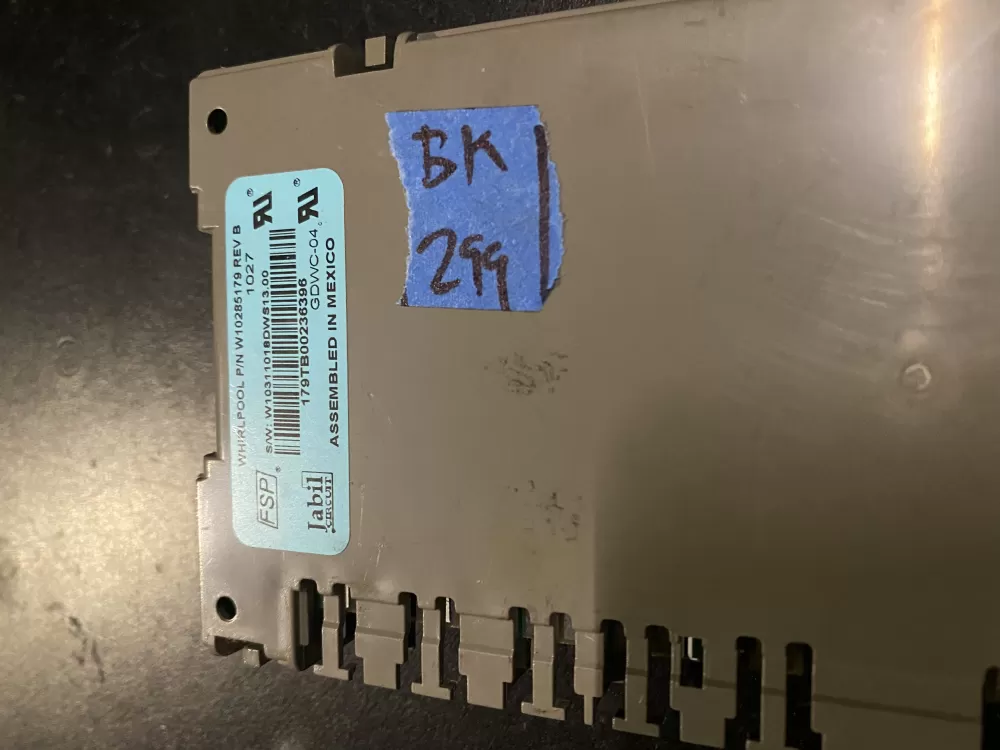 Whirlpool Maytag KitchenAid Kenmore Dishwasher Control Board AZ27928 | BK299