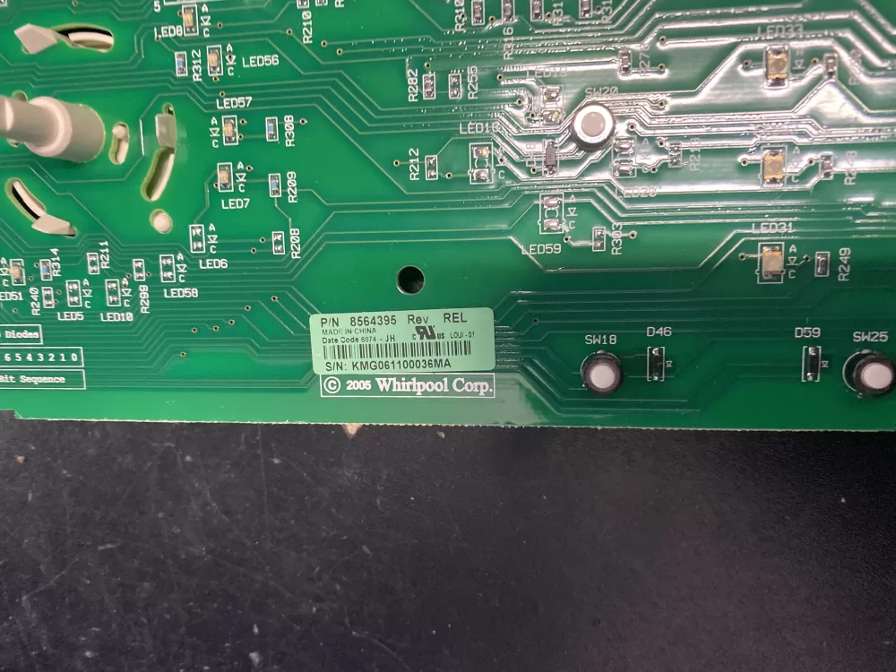 Whirlpool  Kenmore  Roper 280157 280157R 8564282 8564395 PS564186 Dryer Control Board