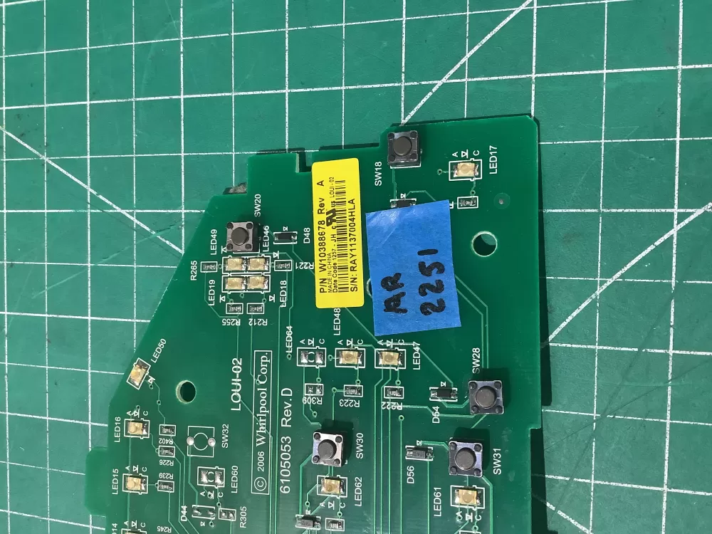 Whirlpool W103388678 WPW10388674 AP6020758 Dryer Control Board AZ193153 | AR2251