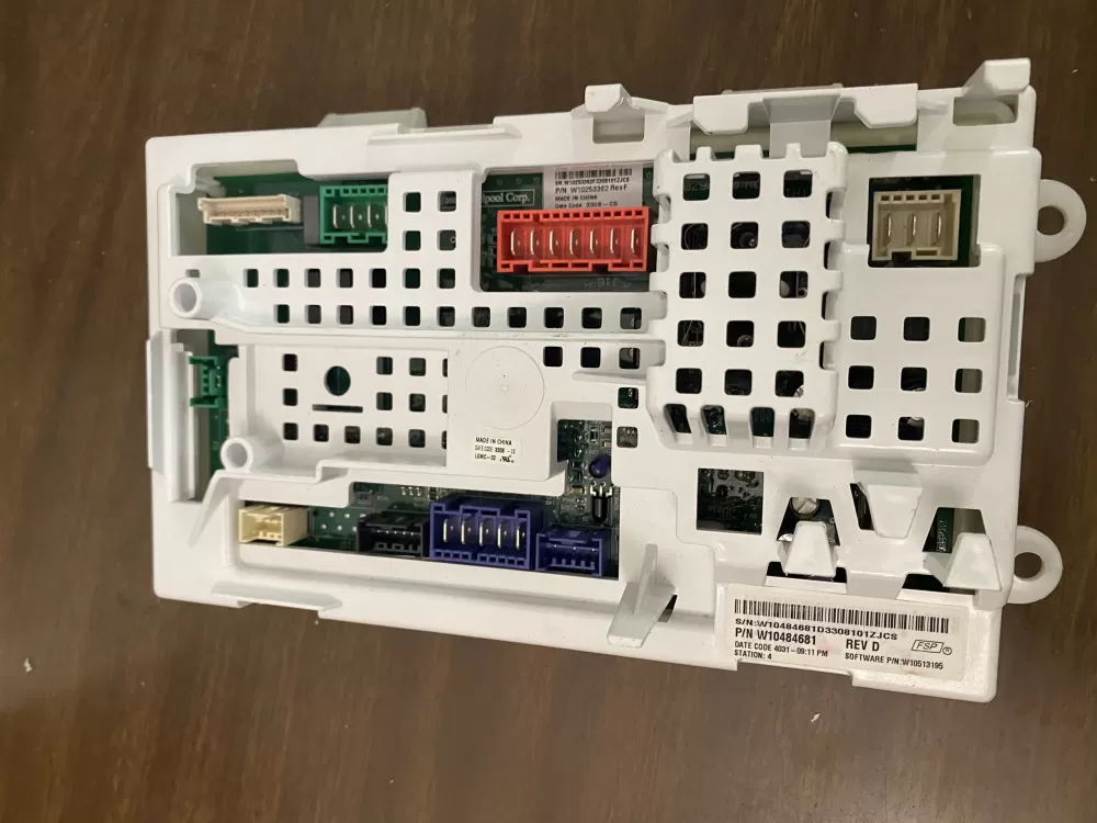 Whirlpool  Amana  Admiral  Roper W10484681  AP5645971  2630122  PS4704668  W10454598 Washer Control Board