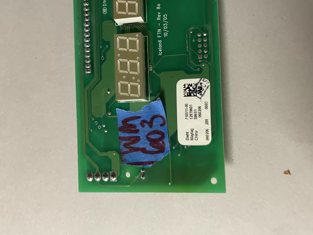 Maytag 12939601 67006294 5  Control Board AZ47150 | Wm603