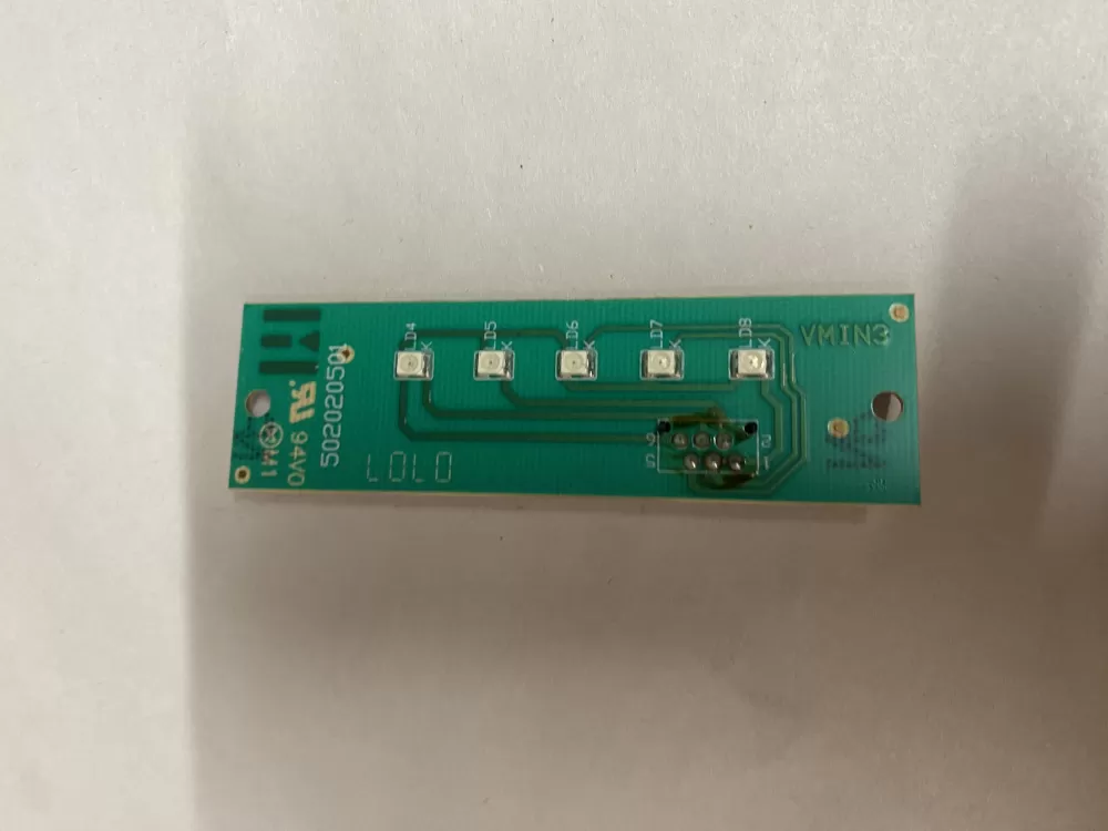 Whirlpool 502020501  8182356  Washer Light Circuit Board