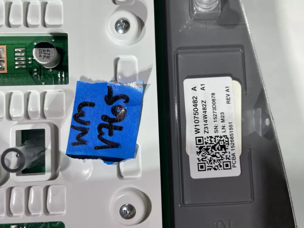 Whirlpool W10750482 PS11703033 Washer Control Board Panel AZ147708 | Wmv765